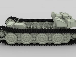 panzer tiger drivetrain 3D Model