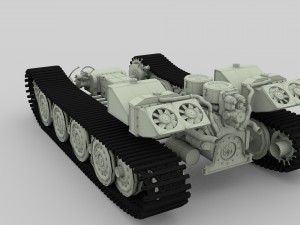 panzer tiger drivetrain Model 3D