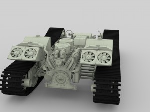 panzer tiger drivetrain Model 3D