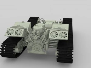 panzer tiger drivetrain 3D Model