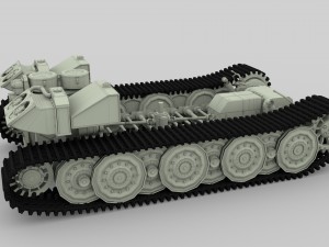panzer tiger drivetrain Model 3D