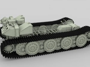 panzer tiger drivetrain 3D Model