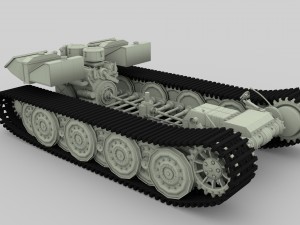 panzer tiger drivetrain Model 3D