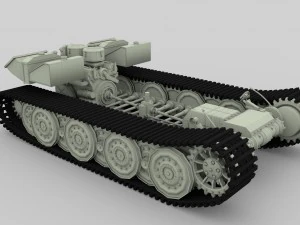 panzer tiger drivetrain 3D Model