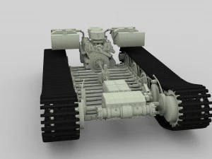 panzer tiger drivetrain 3D Model