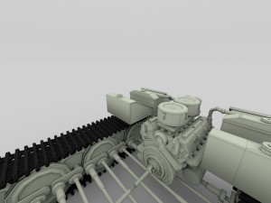 panzer tiger drivetrain Model 3D