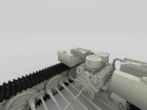 panzer tiger drivetrain 3D Model