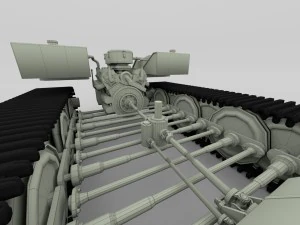 panzer tiger drivetrain 3D Model