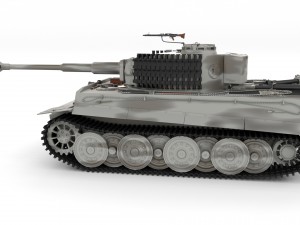 panzer tiger tank late 1944 v3 3D 모델