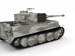 panzer tiger tank late 1944 v3 3D 모델