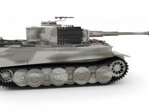 panzer tiger tank late 1944 v3 3D 모델
