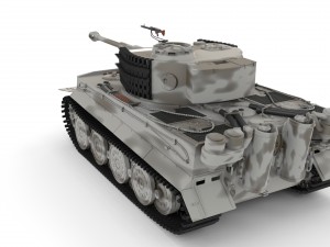 panzer tiger tank late 1944 v3 3D 모델