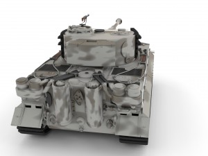panzer tiger tank late 1944 v3 3D 모델