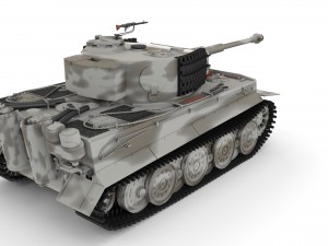 panzer tiger tank late 1944 v3 3D 모델