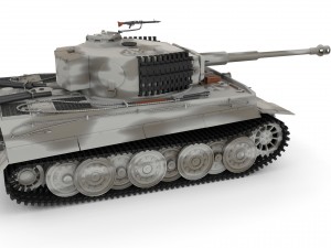 panzer tiger tank late 1944 v3 3D 모델