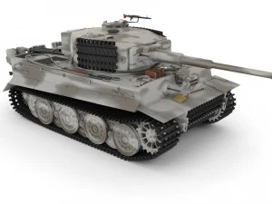 panzer tiger tank late 1944 v3 3D Model