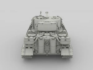 panzer tiger tank late 1944 v3 3D Model