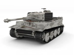 fully built panzer tiger tank late 1944 v3 3D Model