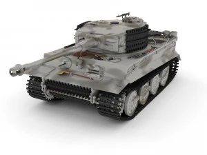 fully built panzer tiger tank late 1944 v3 3D Model