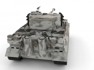 fully built panzer tiger tank late 1944 v3 3D Model