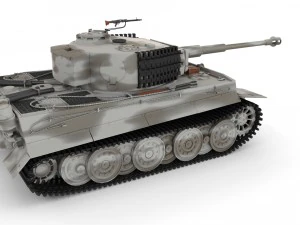 fully built panzer tiger tank late 1944 v3 3D Model