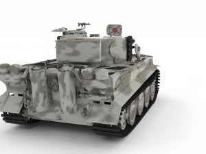 fully built panzer tiger tank late 1944 v3 3D Model