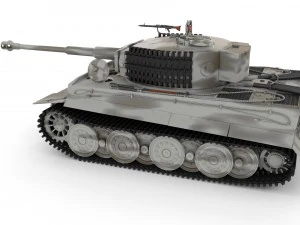 fully built panzer tiger tank late 1944 v3 3D Model