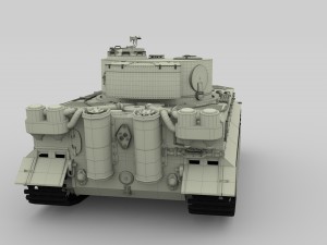 panzer tiger tank early Modello 3D