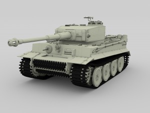 panzer tiger tank early Modello 3D