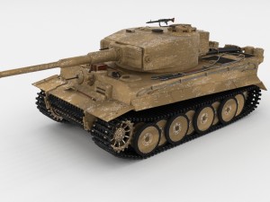 panzer tiger tank early Modello 3D