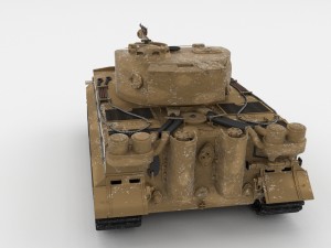 panzer tiger tank early Modello 3D