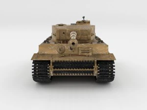 fully built panzer tiger tank early interior and 3D Model