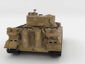 fully built panzer tiger tank early interior and 3D Model