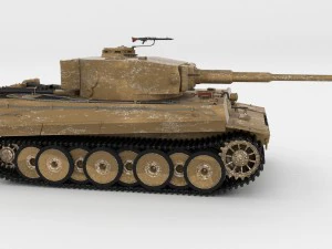fully built panzer tiger tank early interior and 3D Model