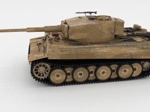 fully built panzer tiger tank early interior and Modello 3D