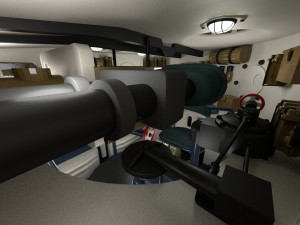 fully built panzer tiger tank early interior and Modello 3D