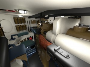 fully built panzer tiger tank early interior and Modello 3D