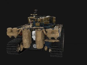 fully built panzer tiger tank early interior and 3D Model