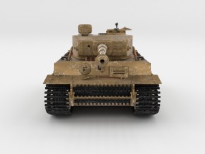 fully built panzer tiger tank early interior and Modello 3D