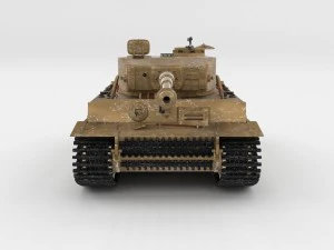fully built panzer tiger tank early interior and 3D Model