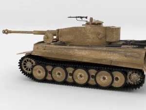 fully built panzer tiger tank early interior and 3D Model