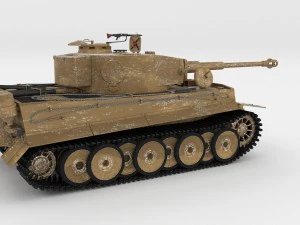 fully built panzer tiger tank early interior and 3D Model