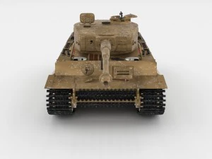fully built panzer tiger tank early interior and 3D Model