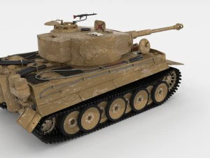 fully built panzer tiger tank early interior and 3D Model