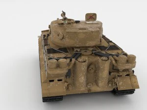 panzer tiger tank early with interior 3D Model