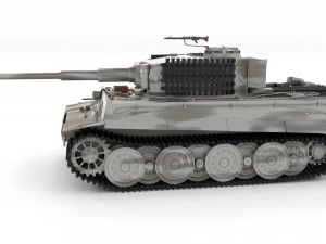 panzer tiger tank late 1944 v3 with interior 3D Model
