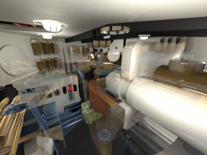 panzer tiger tank late 1944 v3 with interior 3D Model