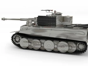 panzer tiger tank late 1944 v3 with interior 3D Model