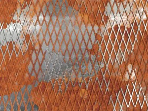 plaque de treillis patin&eacute;e Modèle 3D