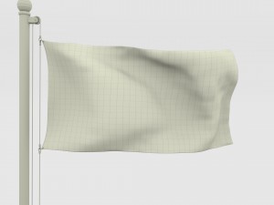 animated us flag 3D Model